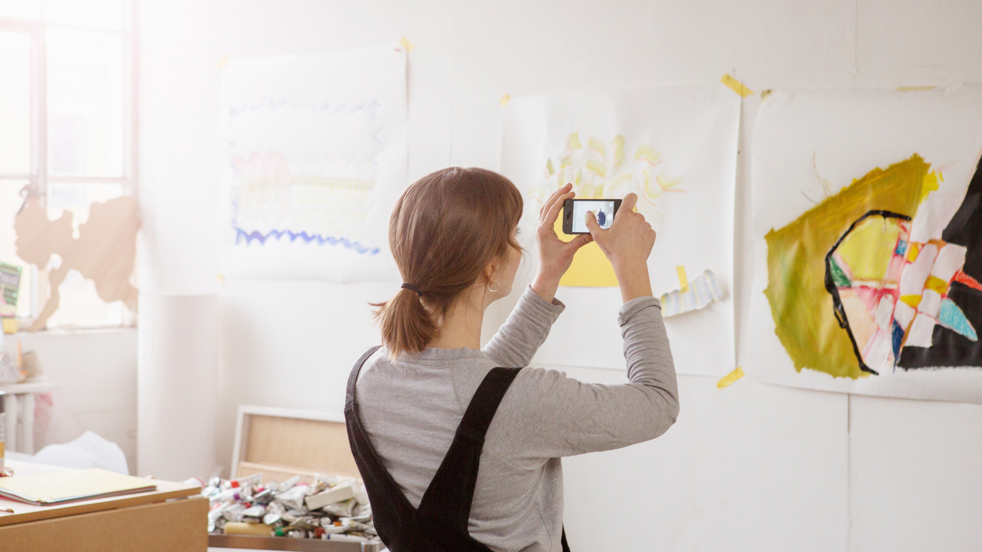 Photo of a content creator brainstorming a project that is slated to start production.