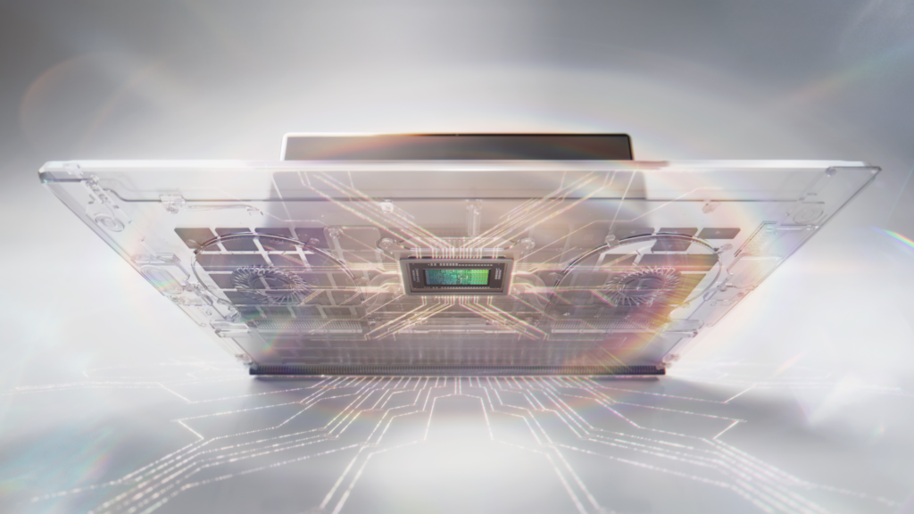 Photo depicting NVIDIA RTX Spark hardware on a Windows laptop.