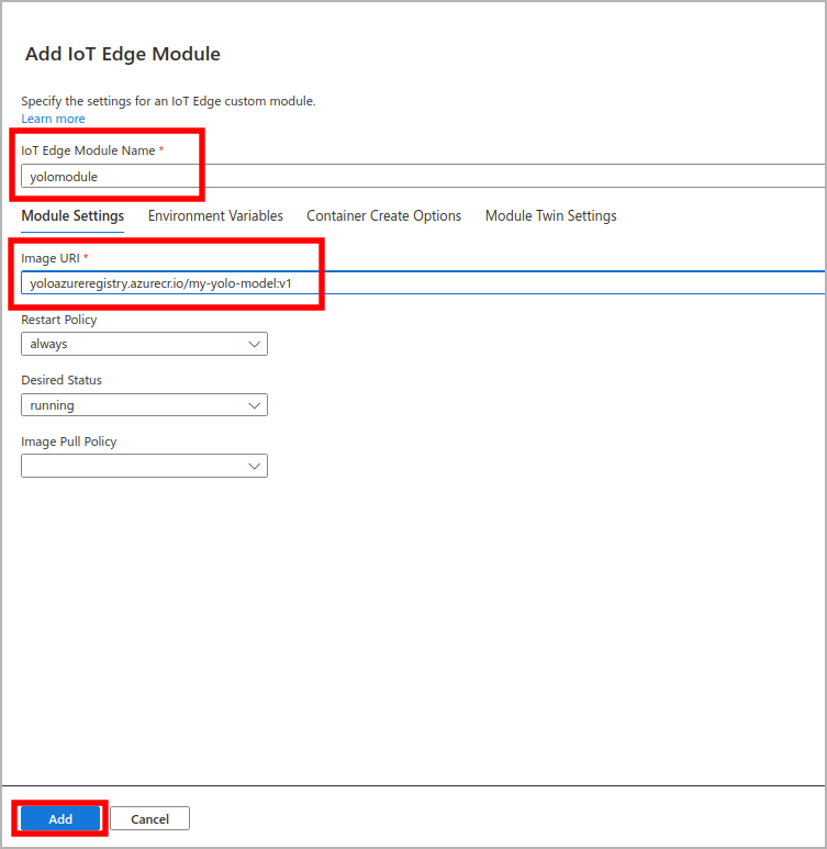 The illustration shows how to add image path.