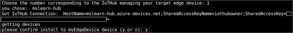 The illustration shows a list of edge devices.
