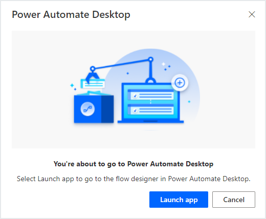 Screenshot of the run Power Automate for desktop.