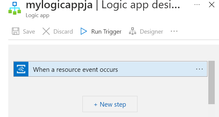 Screenshot of the icon for a new logic app step.