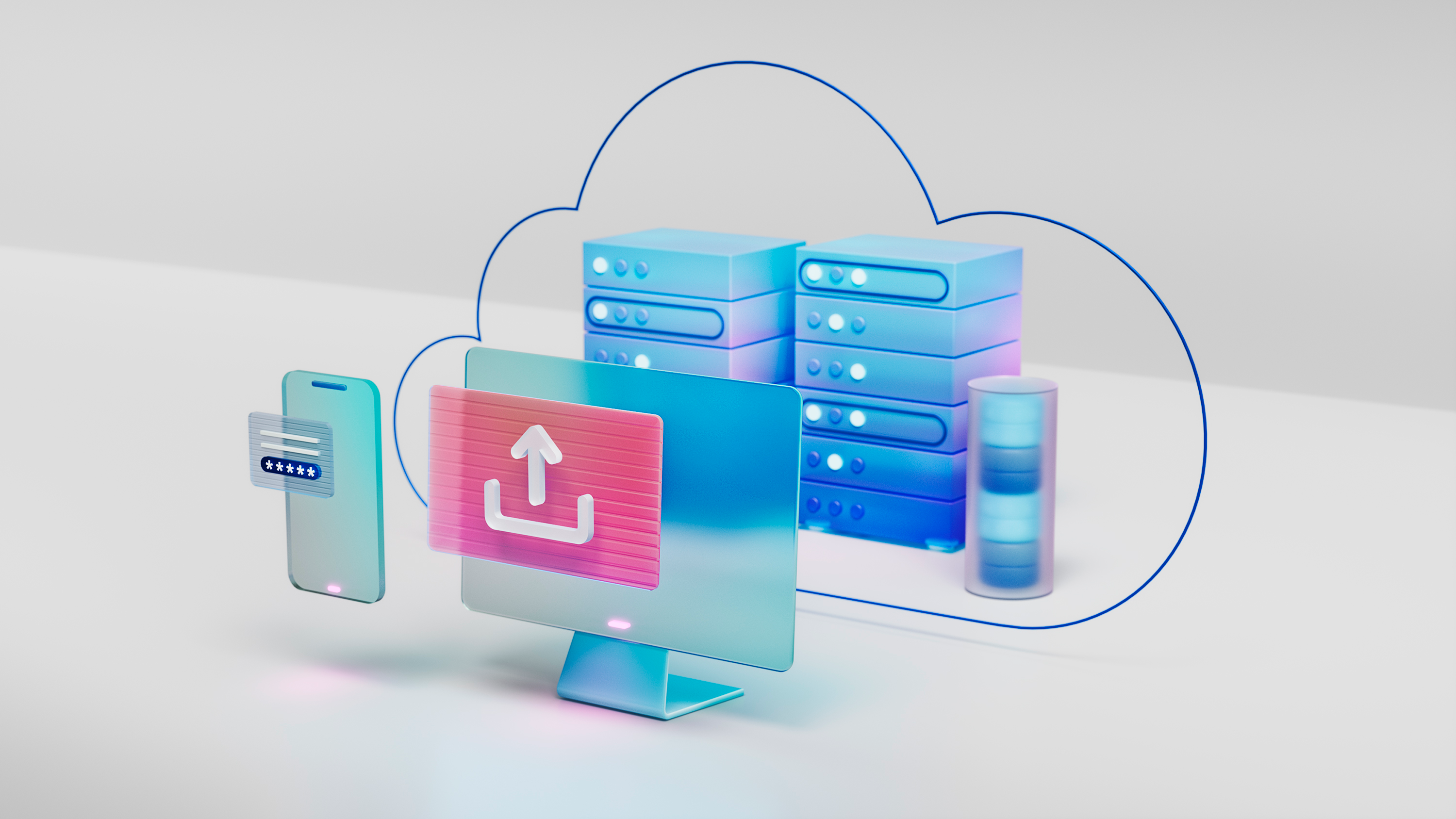 Illustration of an AI agent connecting to data sources, services, and applications to complete tasks.