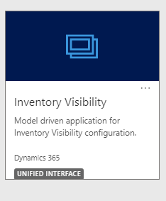Screenshot of the unified interface Inventory Visibility tile.