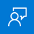 Icon representing the feedback option on the global control menu in the Azure portal.