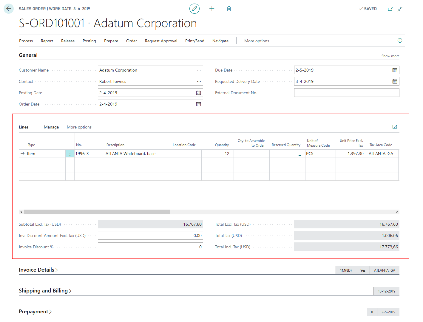 Screenshot of a document page with ListPart lines.