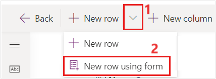 Screenshot of the Tables view showing the search results.