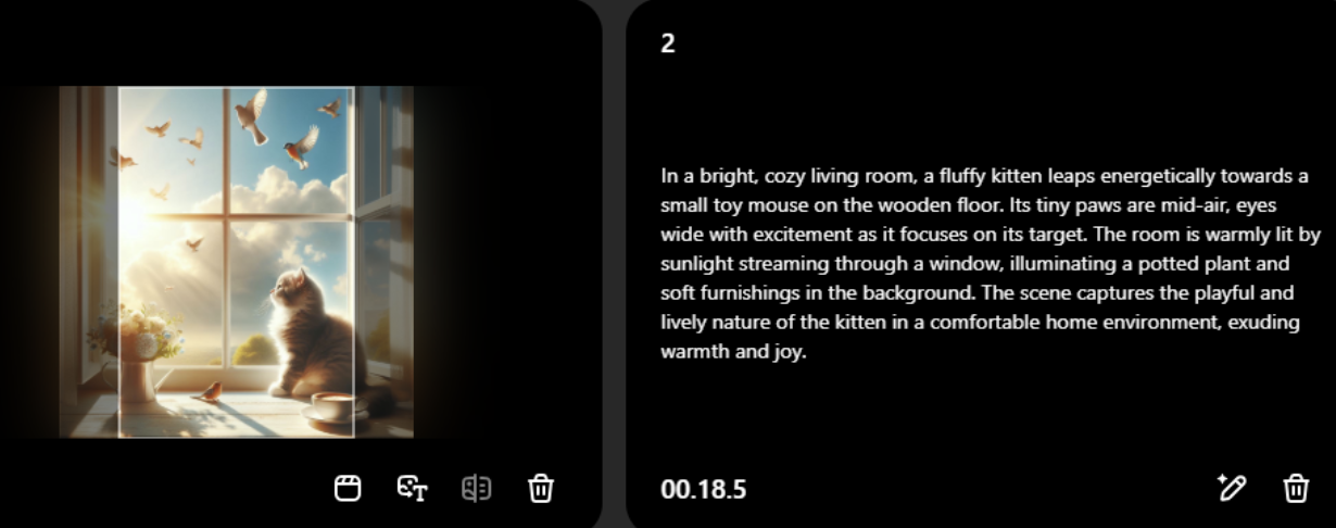 Screenshot of auto-generated prompt.