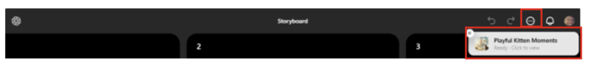 Screenshot of processing video.