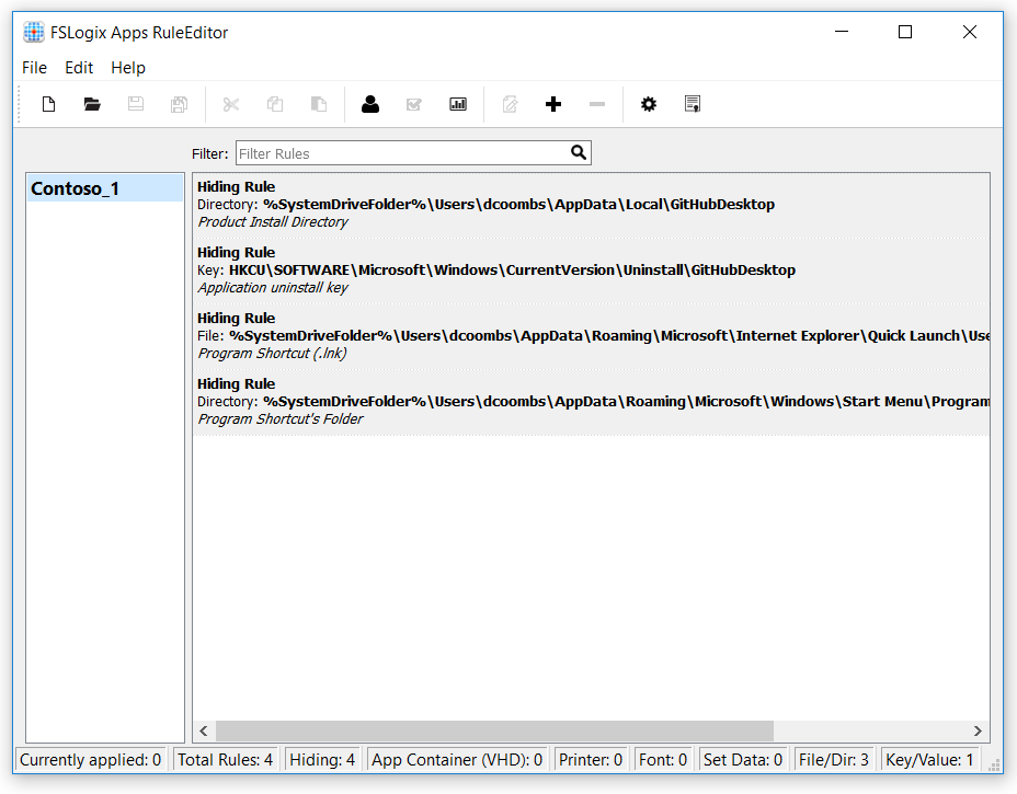 Screenshot of Specify Value Rule assigning a value for the specified item.