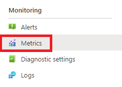 Screenshot of Metrics icon.
