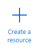 Screenshot of Create a resource icon.