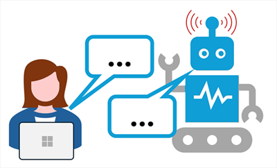 Diagram of a user interacting with an agent.
