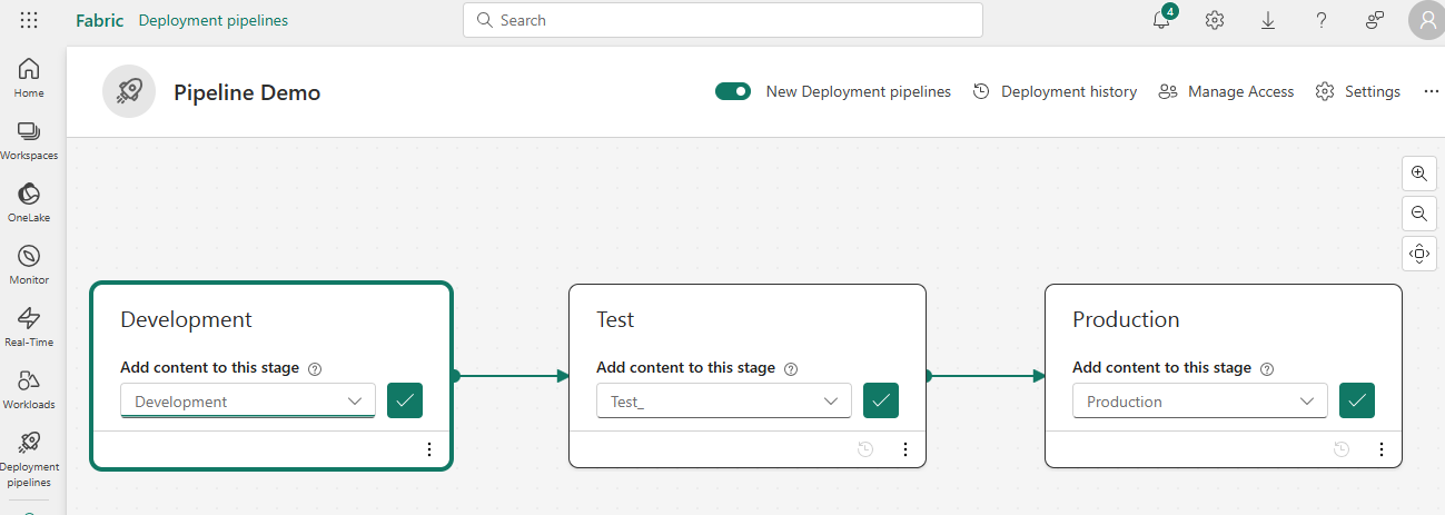 Screenshot of workspace assignment interface.