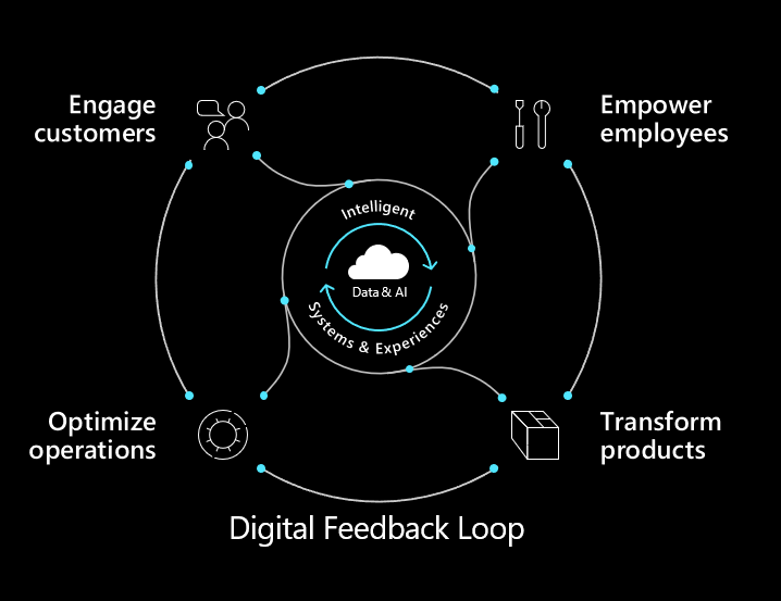 Graphic depicting digital feedback loop