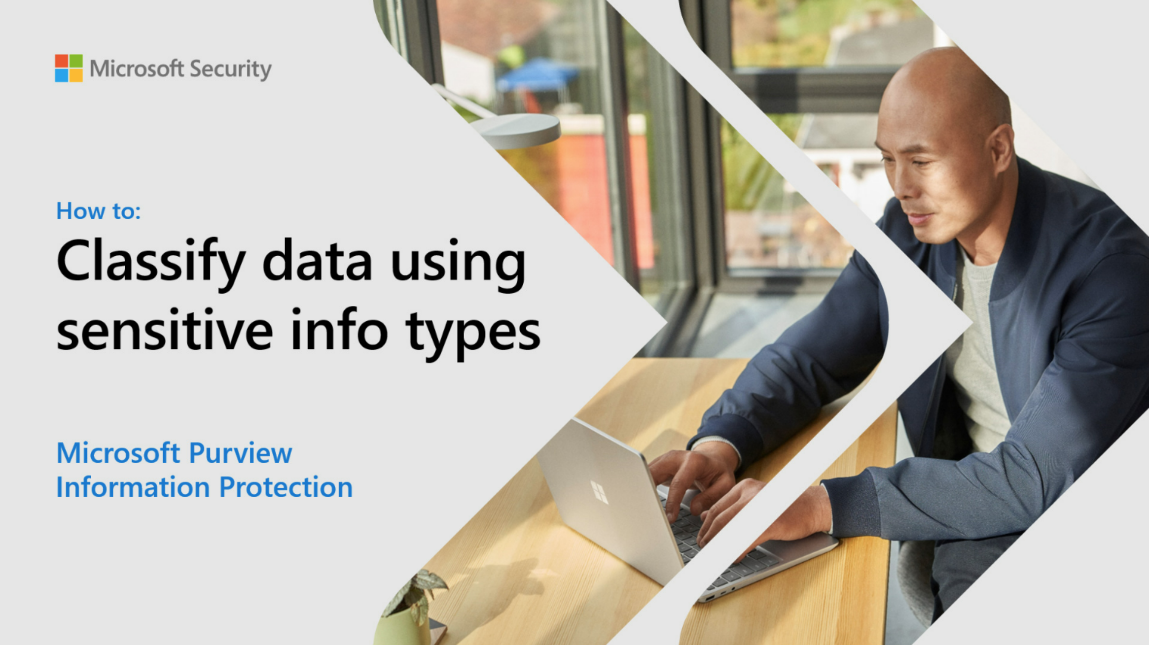 Cover for an interactive guide that says How to: Classify data using sensitive info types.