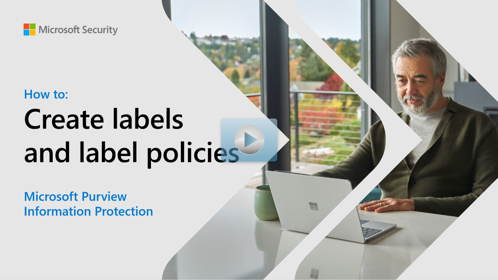 Cover for an interactive guide that says How to: Create labels and label policies.