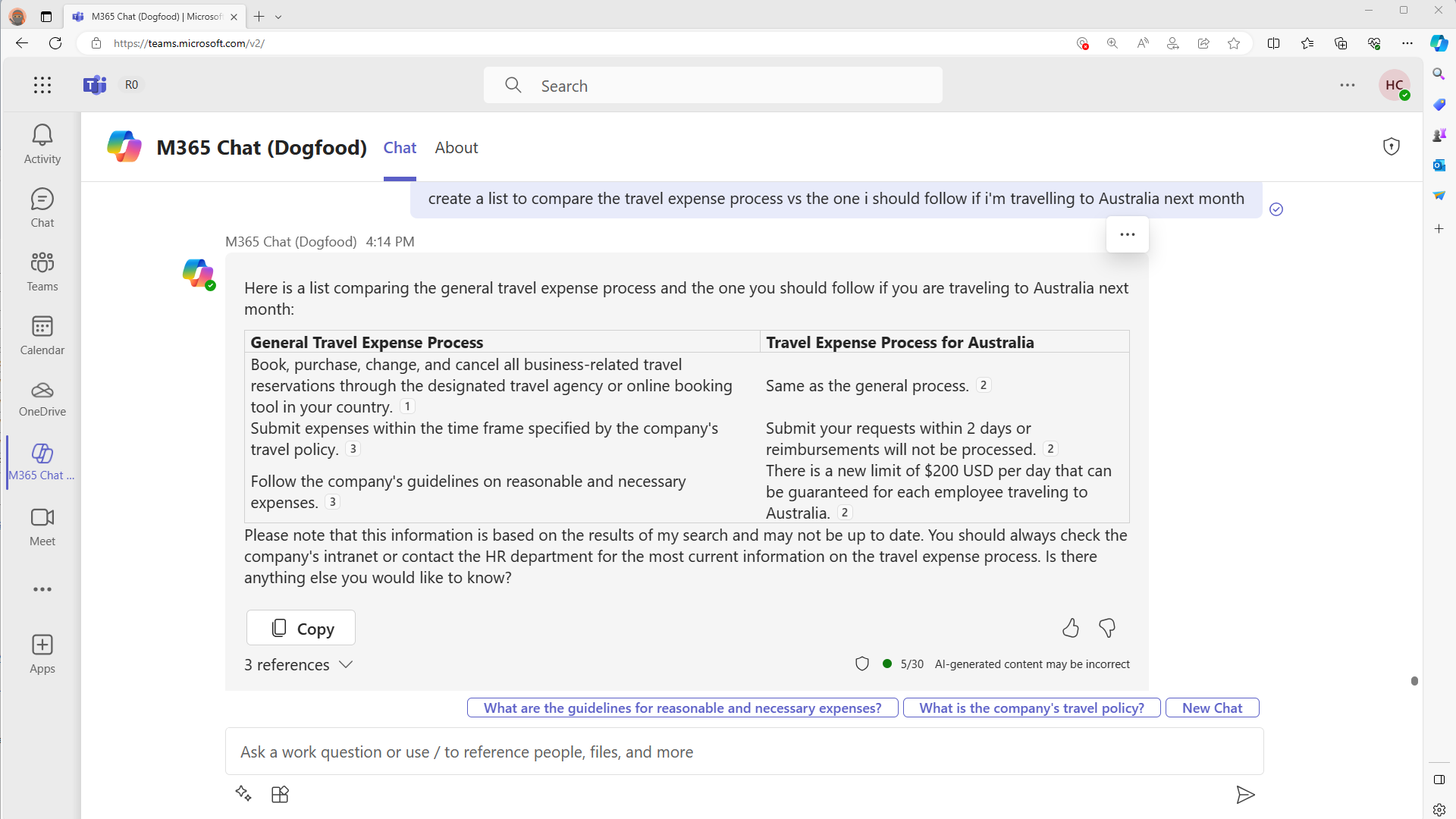 Screenshot of Graph connectors in Microsoft 365 Copilot.