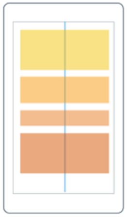 Illustration showing four blocks stacked vertically from top to bottom of the screen.