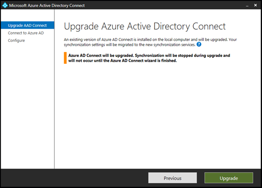 Microsoft Entra Connect is not working correctly after an automatic upgrade  - Azure | Microsoft Learn