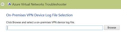 Screenshot to upload the V P N device log file.