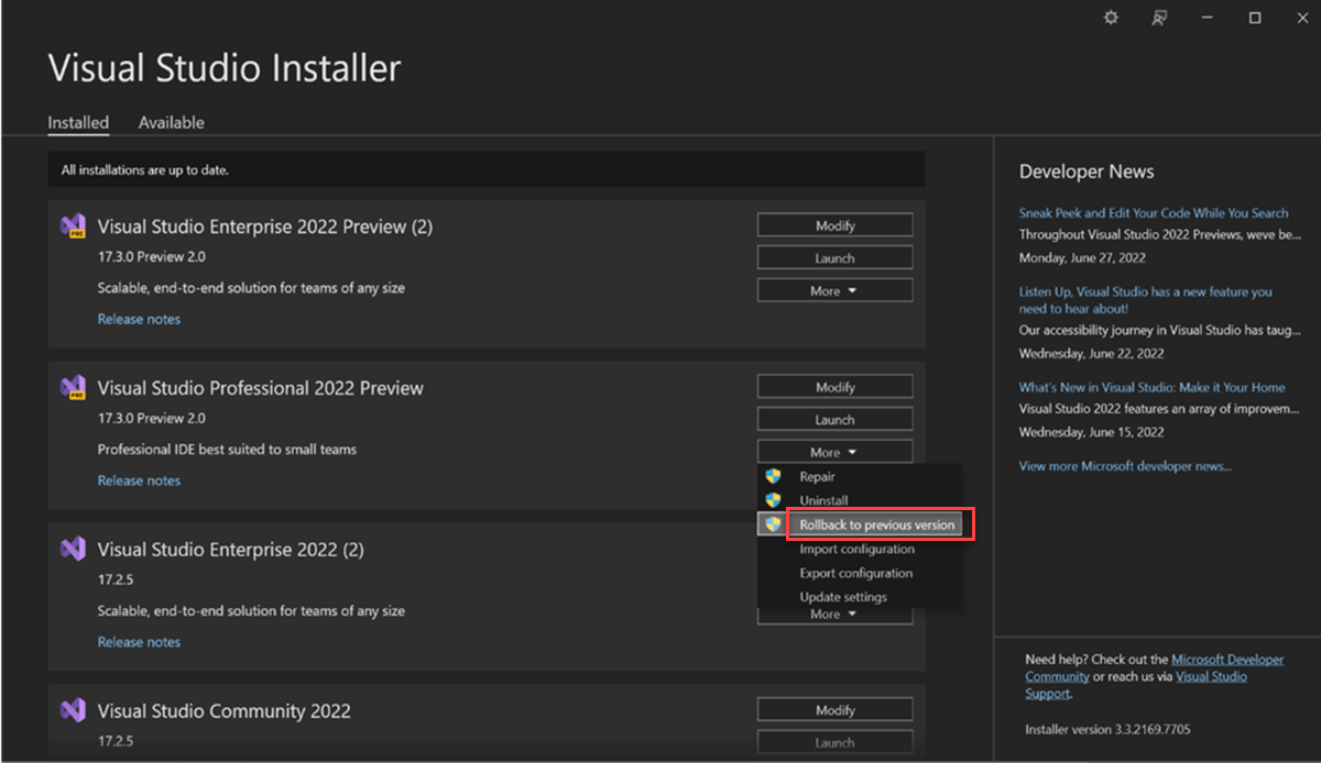 Troubleshoot installation and upgrade issues - Visual Studio | Microsoft  Learn