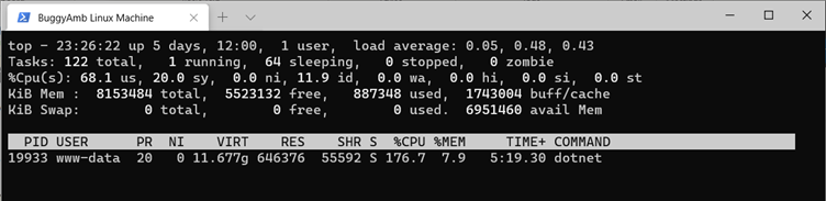 Screenshot of remove information.