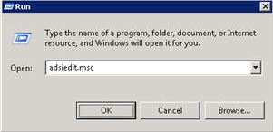 Screenshot of the Run dialog box.