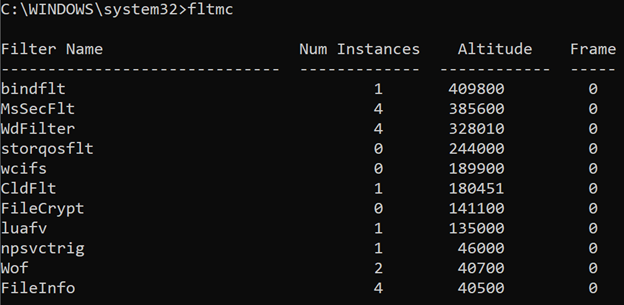 Screenshot of the output example when running FLTMC.