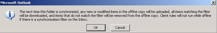 Screenshot of the Microsoft Outlook prompt.