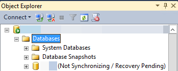 Always On DB in recovery pending or suspect state - SQL Server | Microsoft  Learn