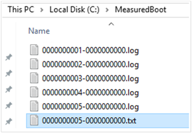 Screenshot of the Windows Explorer window that shows the text file that TBSLogGenerator produces.