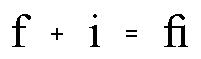 Glyphs for f and i and an f-i ligature glyph
