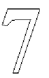 outline of digit 7