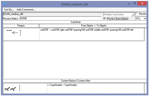 Screenshot that shows the G S A M medium D B L mod lookup in Microsoft VOLT.