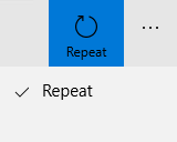 App bar button icon examples.