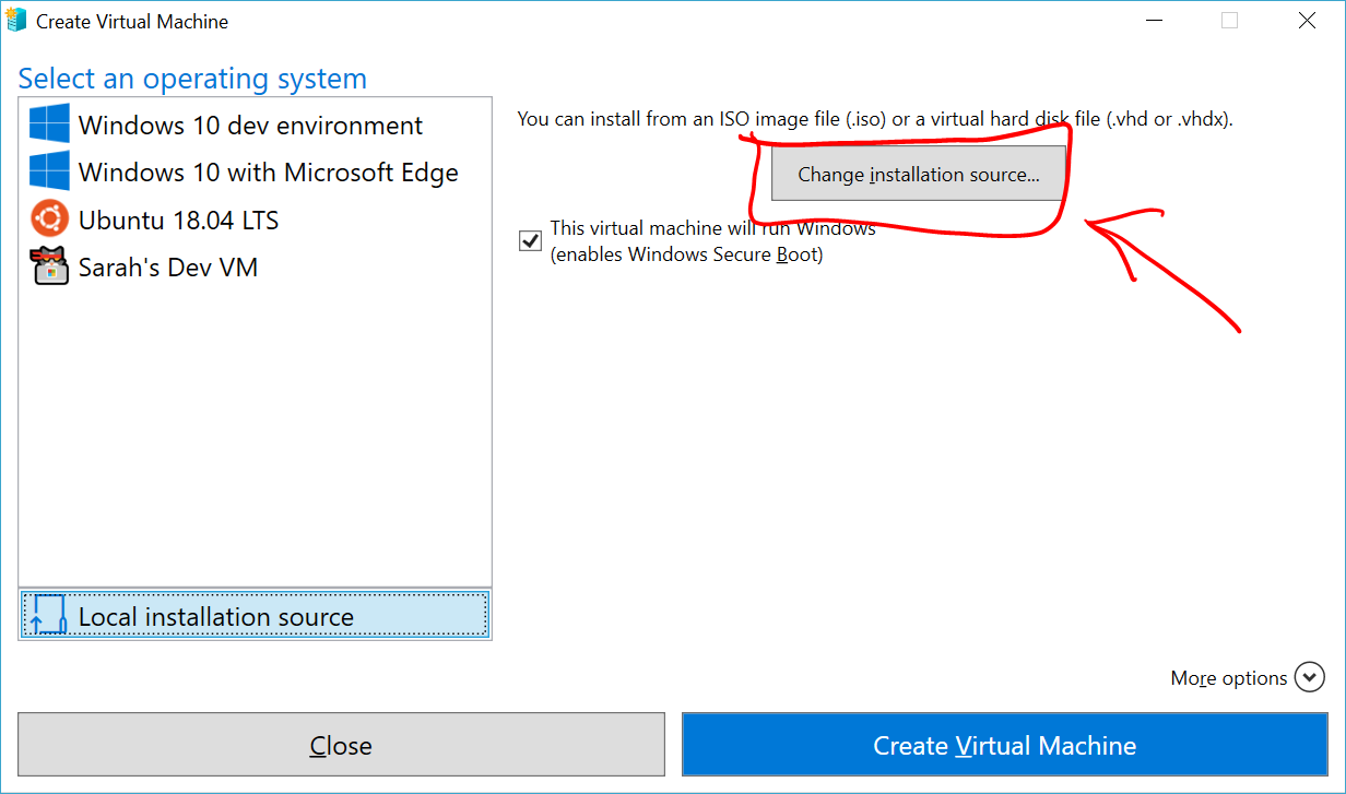 Create a Virtual Machine with Hyper-V on Windows 10 Creators Update |  Microsoft Learn