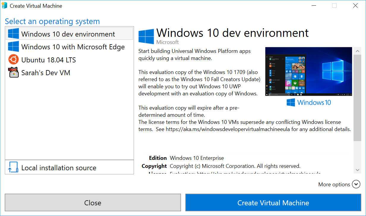 Scholar legal Ideally Create a Virtual Machine with Hyper-V on Windows 10 Creators Update |  Microsoft Learn