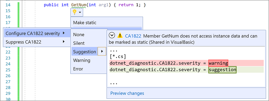 Analyzer configuration - Visual Studio (Windows) | Microsoft Learn