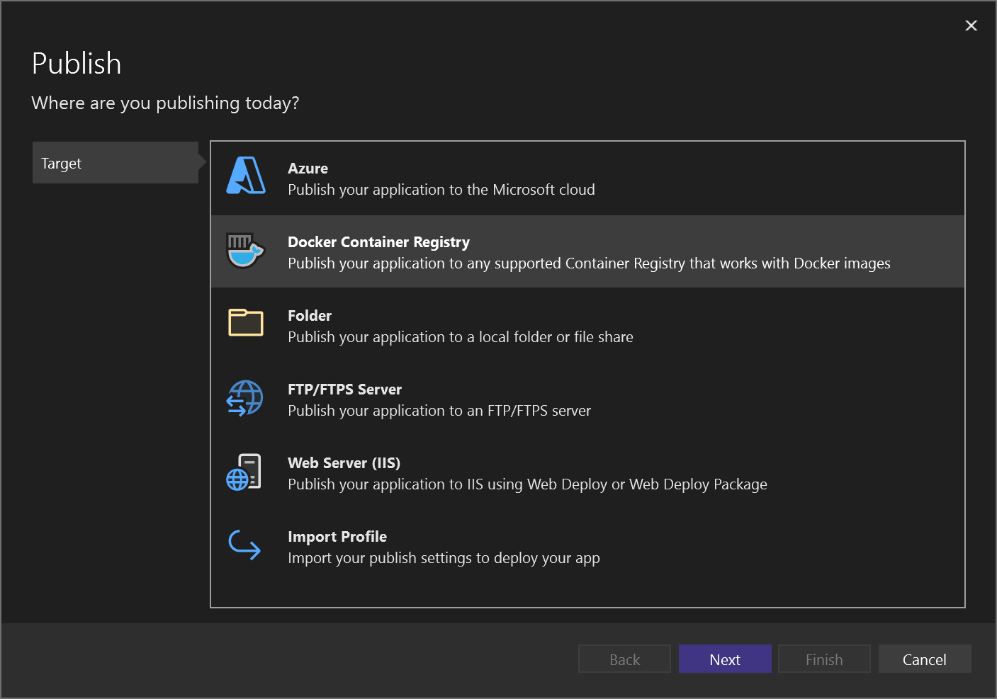 Deploy an ASP.NET Core Docker container to Docker Hub - Visual Studio  (Windows) | Microsoft Learn