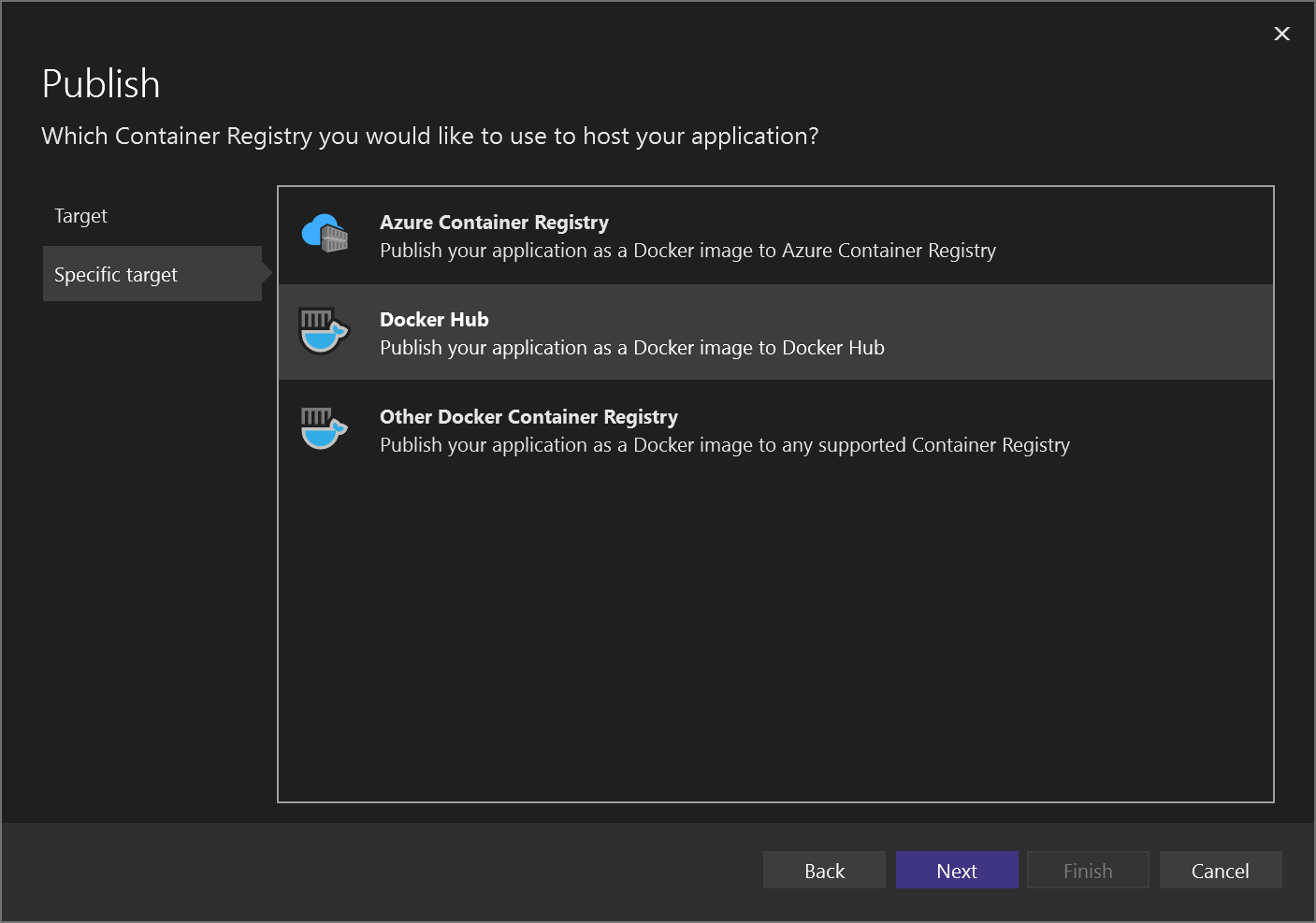 Deploy an ASP.NET Core web app to Docker Hub - Visual Studio (Windows) |  Microsoft Learn