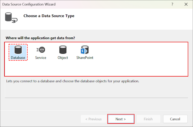 Data Source Configuration Wizard