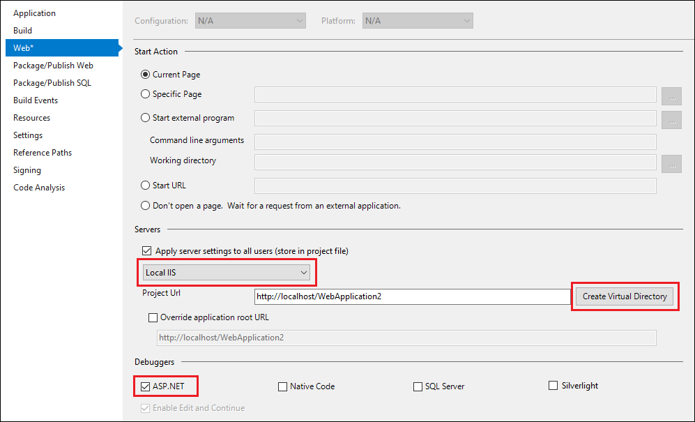 Enable Debugging In Visual Studio 2022