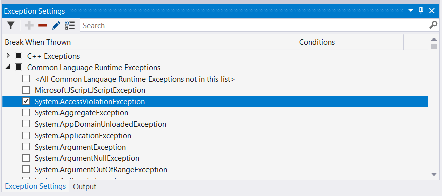 Selecting Customer Exceptions to Track