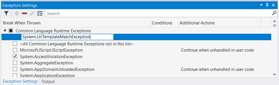 Manage exceptions with the debugger - Visual Studio (Windows)