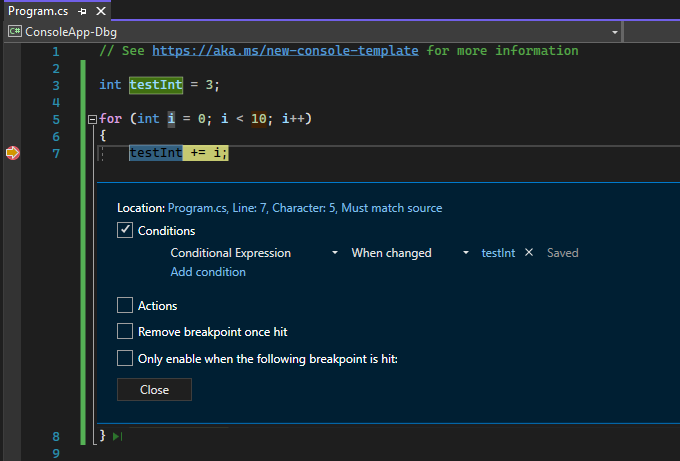 Debug user code with Just My Code - Visual Studio (Windows)