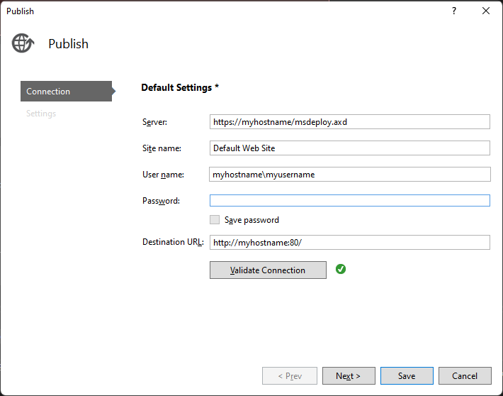 Publish to IIS by importing publish settings - Visual Studio (Windows) |  Microsoft Learn