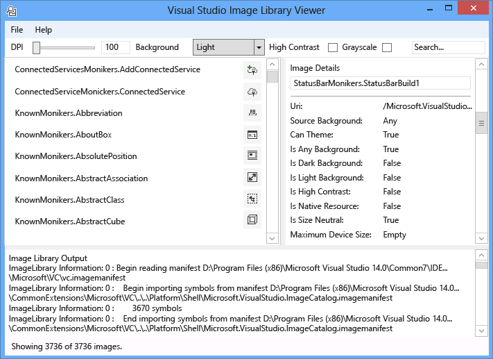 Image Library - Visual (Windows) | Learn