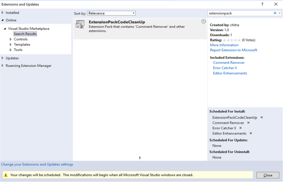 Create an Extension Pack - Visual Studio (Windows) | Microsoft Learn