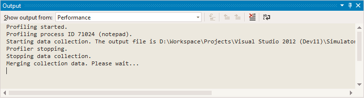 0903-14_OutputWindow Progress messaging in Output Window
